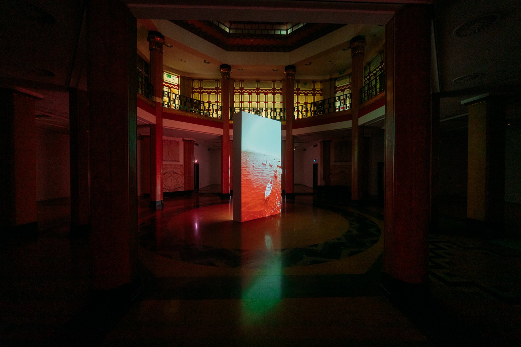 Red Lines with Landscapes, Evan Roth – Culturgest Porto, 2020  © Renato Cruz Santos