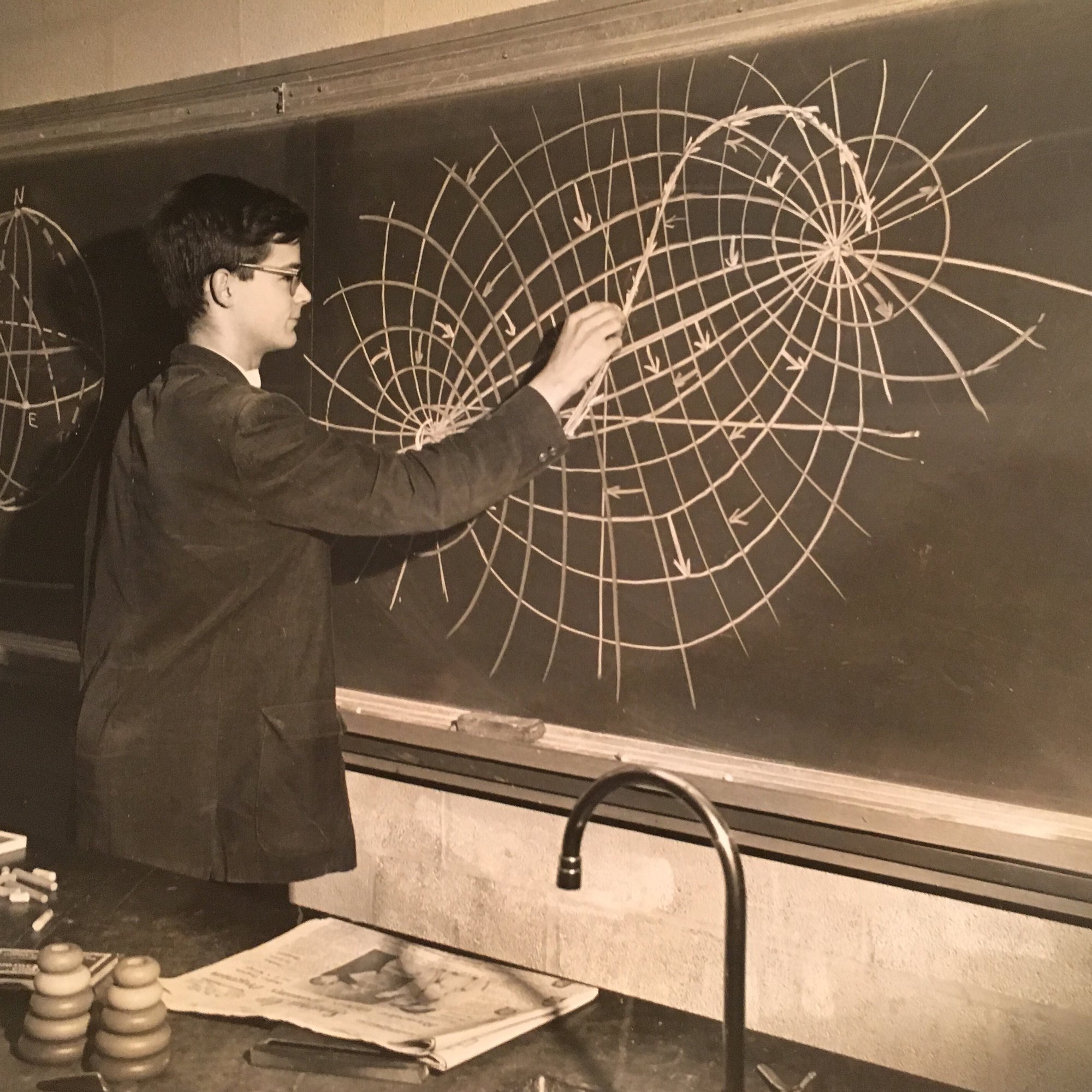 Tony Conrad nos primeiros anos como estudante de matemática.