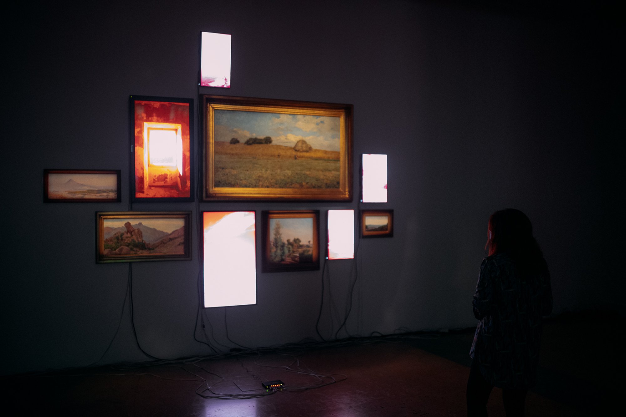 Red Lines with Landscapes, Evan Roth – Culturgest Porto, 2020  © Renato Cruz Santos